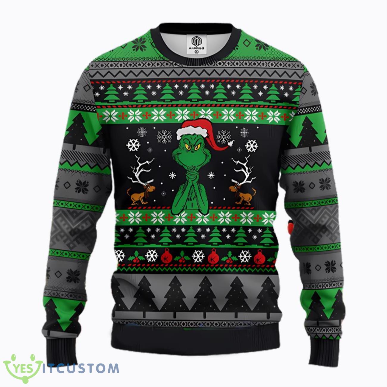 Grinch Christmas Gift Ugly Christmas Sweater 3 Grinch Christmas Gift Ugly Christmas Sweater Product Photo 1