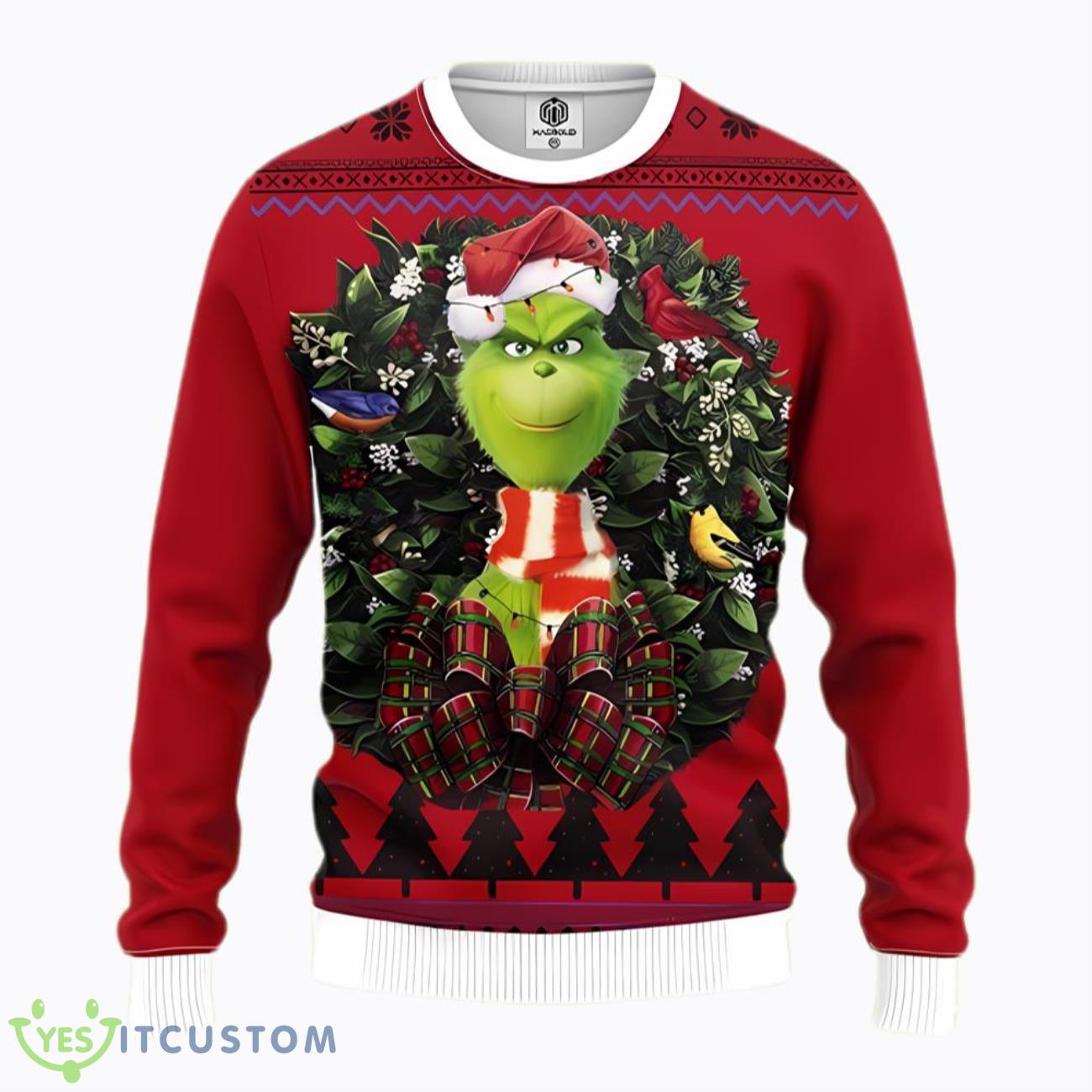 Grinch Christmas Hat Funny Xmas Sweaters 3 Grinch Christmas Hat Funny Xmas Sweaters Product Photo 1