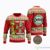 Grinch I Will Drink Here Or There I Will Drink Everywhere Heineken Beer Ugly Christmas Sweater Cute Christmas Gift Product Photo 1