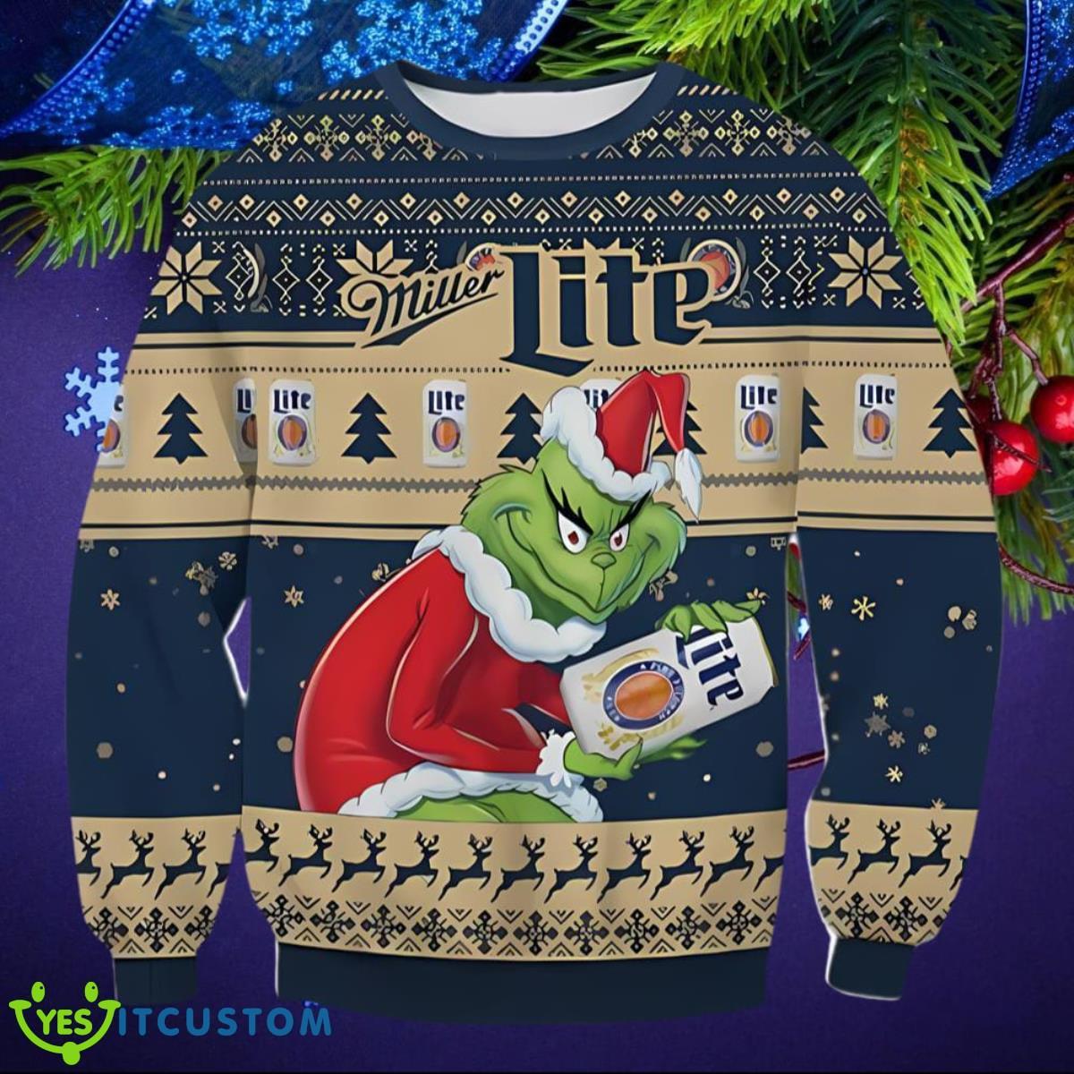 Grinch Miller Light Ugly Christmas Sweater Best Gift For Everyone 3 Grinch Miller Light Ugly Christmas Sweater Best Gift For Everyone Product Photo 1