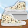 Harry Potter Shoes Pattern Hogwarts High Top Sneakers Product Photo 1