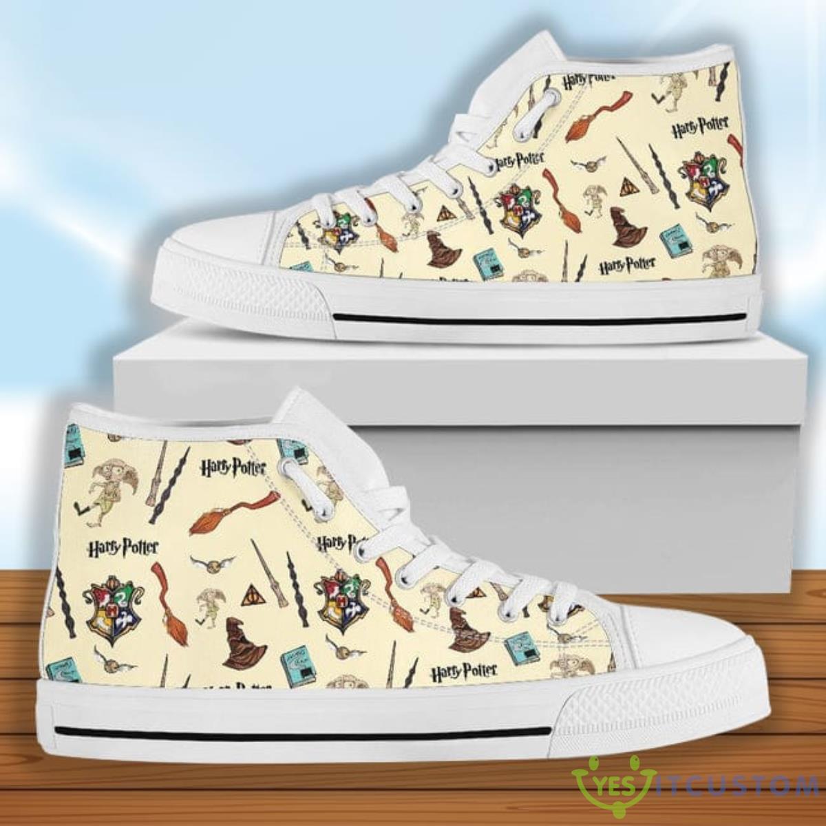 Harry Potter Shoes Pattern Hogwarts High Top Sneakers 8 Harry Potter Shoes Pattern Hogwarts High Top Sneakers Product Photo 1