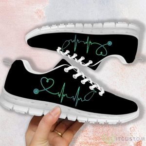 Heart Beat Nurse Black Casual Running Sneakers 3 Heart Beat Nurse Black Casual Running Sneakers Product Photo 2