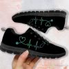 Heart Beat Nurse Black Casual Running Sneakers Product Photo 1