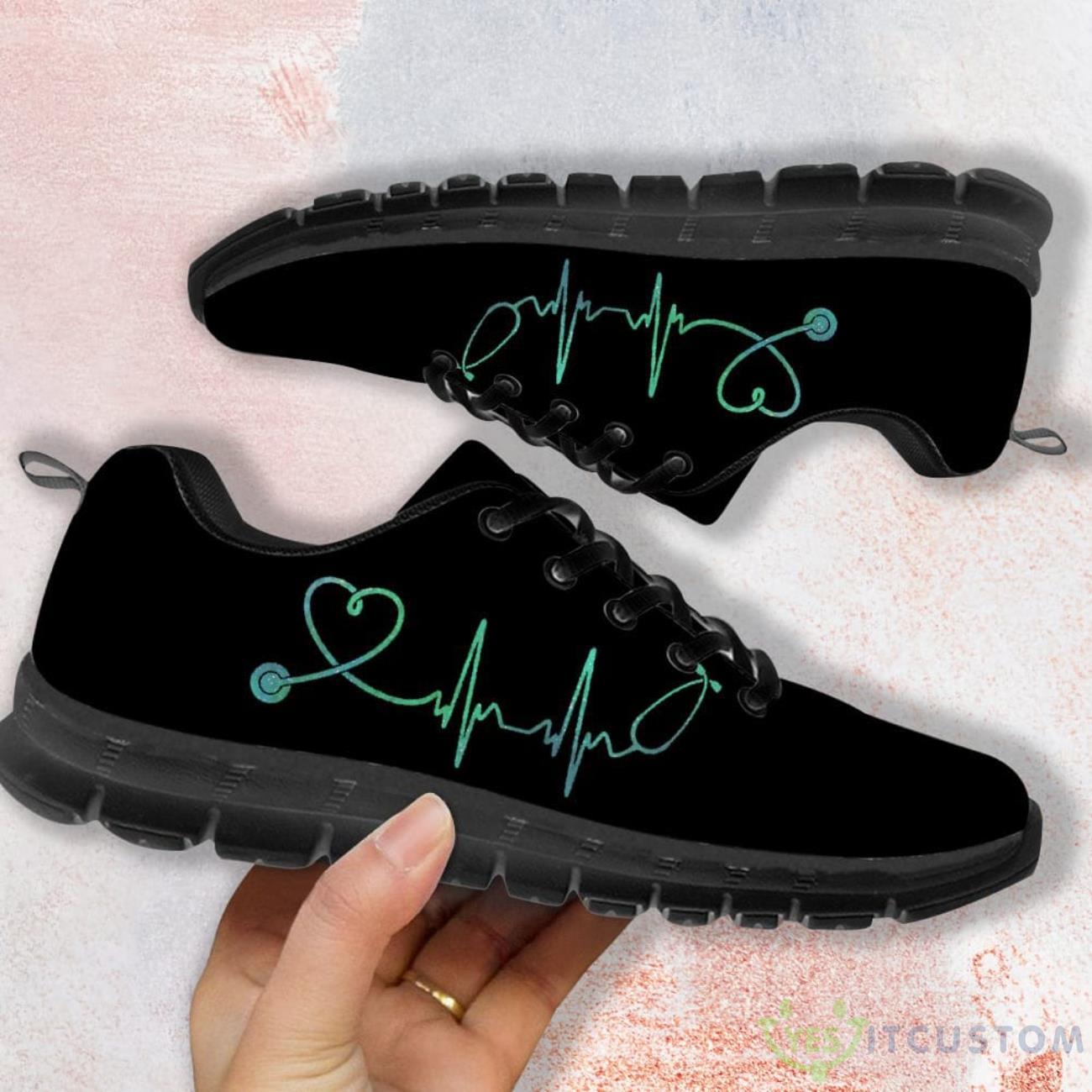 Heart Beat Nurse Black Casual Running Sneakers 5 Heart Beat Nurse Black Casual Running Sneakers Product Photo 1