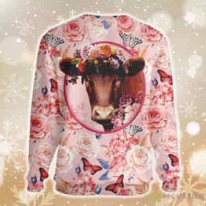 Heifer Floral Farmer Ugly Christmas Sweater Product Photo 2