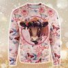 Heifer Floral Farmer Ugly Christmas Sweater Product Photo 1