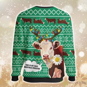 Hereford Cow This Is My Ugly Christmas Sweater Product Photo 2