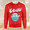 Ho Ho Achoo Santa Red Ugly Christmas Sweater Product Photo 1