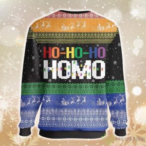 HO HO HO HOMO GAY CHRISTMAS Ugly Sweater 3 HO HO HO HOMO GAY CHRISTMAS Ugly Sweater Product Photo 2