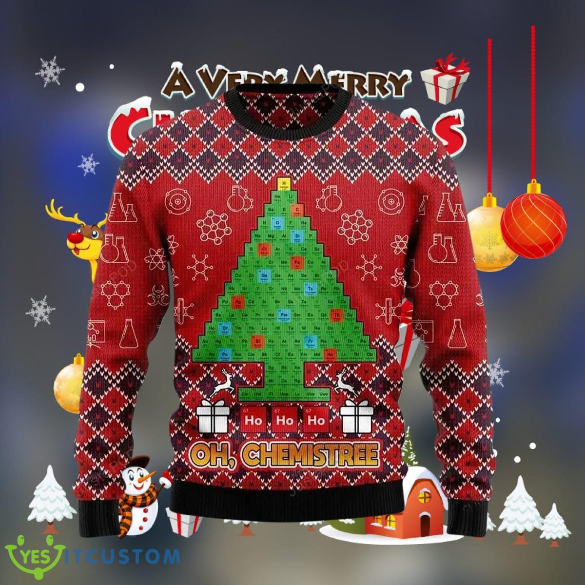 Ho Ho Ho Oh Chemistree Periodic Table Ugly Christmas Sweater Style Gift For Men And Women 3 Ho Ho Ho Oh Chemistree Periodic Table Ugly Christmas Sweater Style Gift For Men And Women Product Photo 1