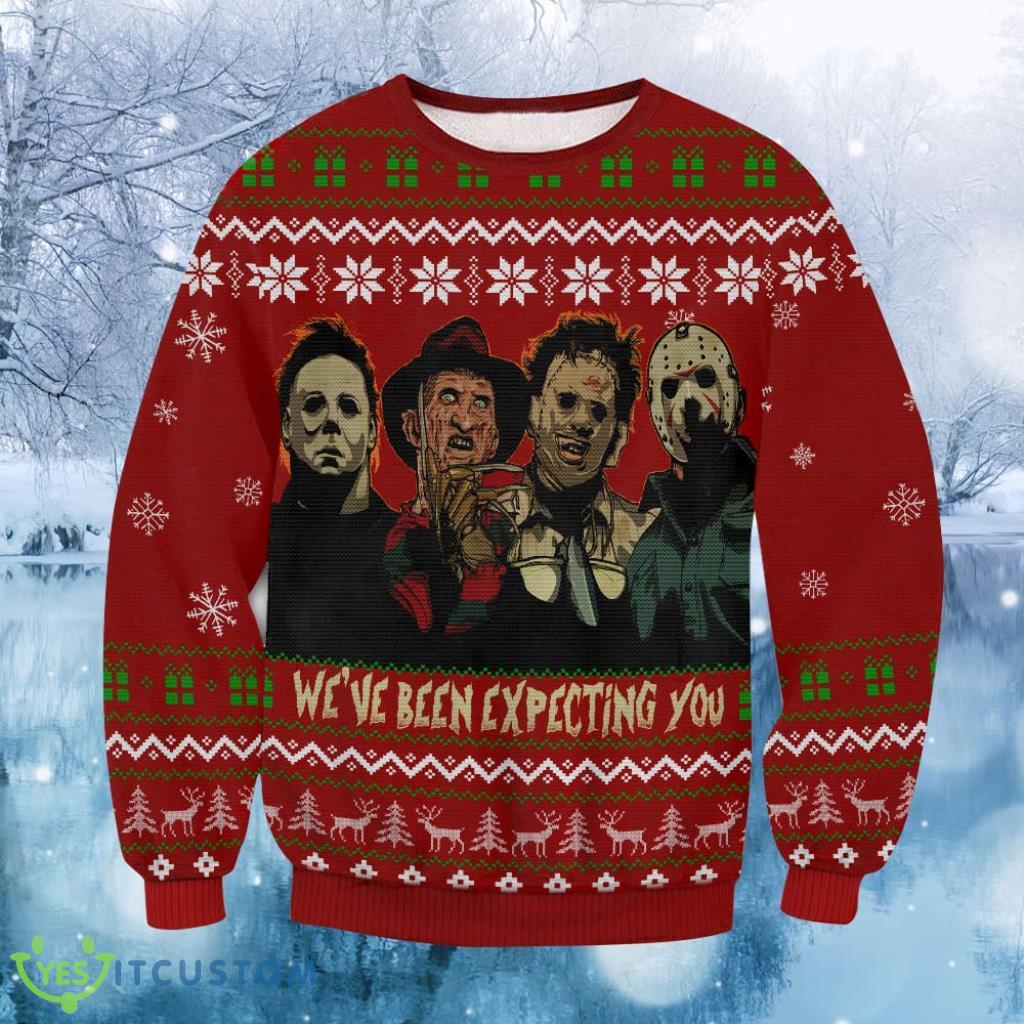 Horror Expecting You Christmas Ugly Sweater Gift For Men And Women 3 Horror Expecting You Christmas Ugly Sweater Gift For Men And Women Product Photo 1