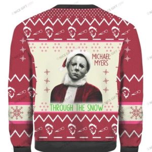 Horror Michael Myers Halloween Ugly Sweater 3 Horror Michael Myers Halloween Ugly Sweater Product Photo 2