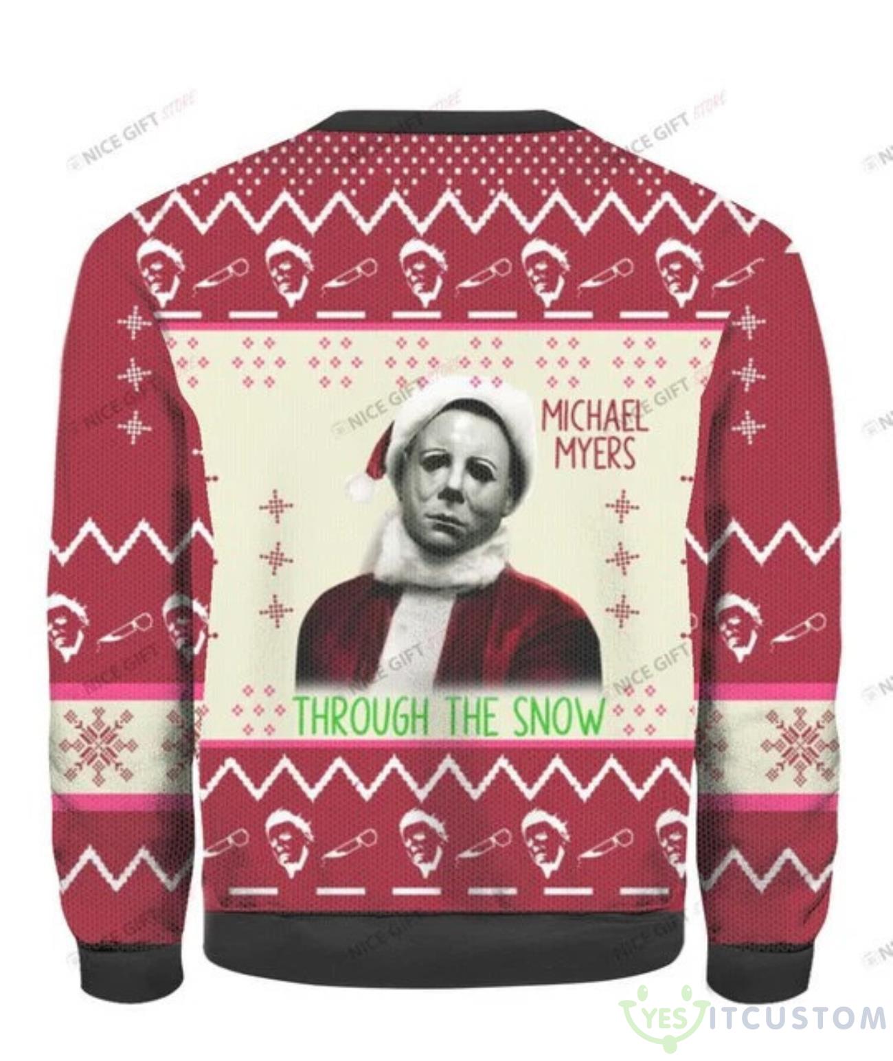 Horror Michael Myers Halloween Ugly Sweater 6 Horror Michael Myers Halloween Ugly Sweater Product Photo 2