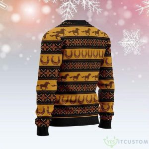Horse Christmas Tree Shape Ugly Sweater 5 Horse Christmas Tree Shape Ugly Sweater Product Photo 3