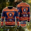 Houston Astros Football Team Logo Custom Name Personalized Ugly Christmas Sweater Christmas Gift For Big Fans Product Photo 1