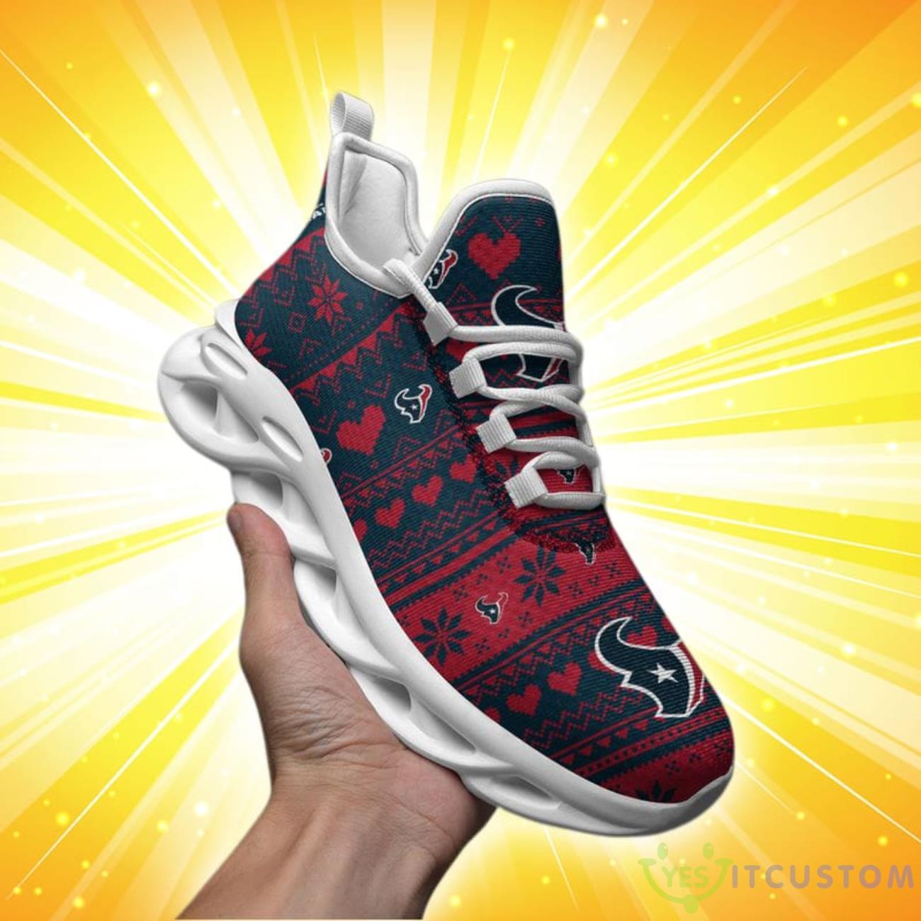 Houston Texans Christmas Patterns Max Soul Shoes 2 Houston Texans Christmas Patterns Max Soul Shoes Product Photo 2
