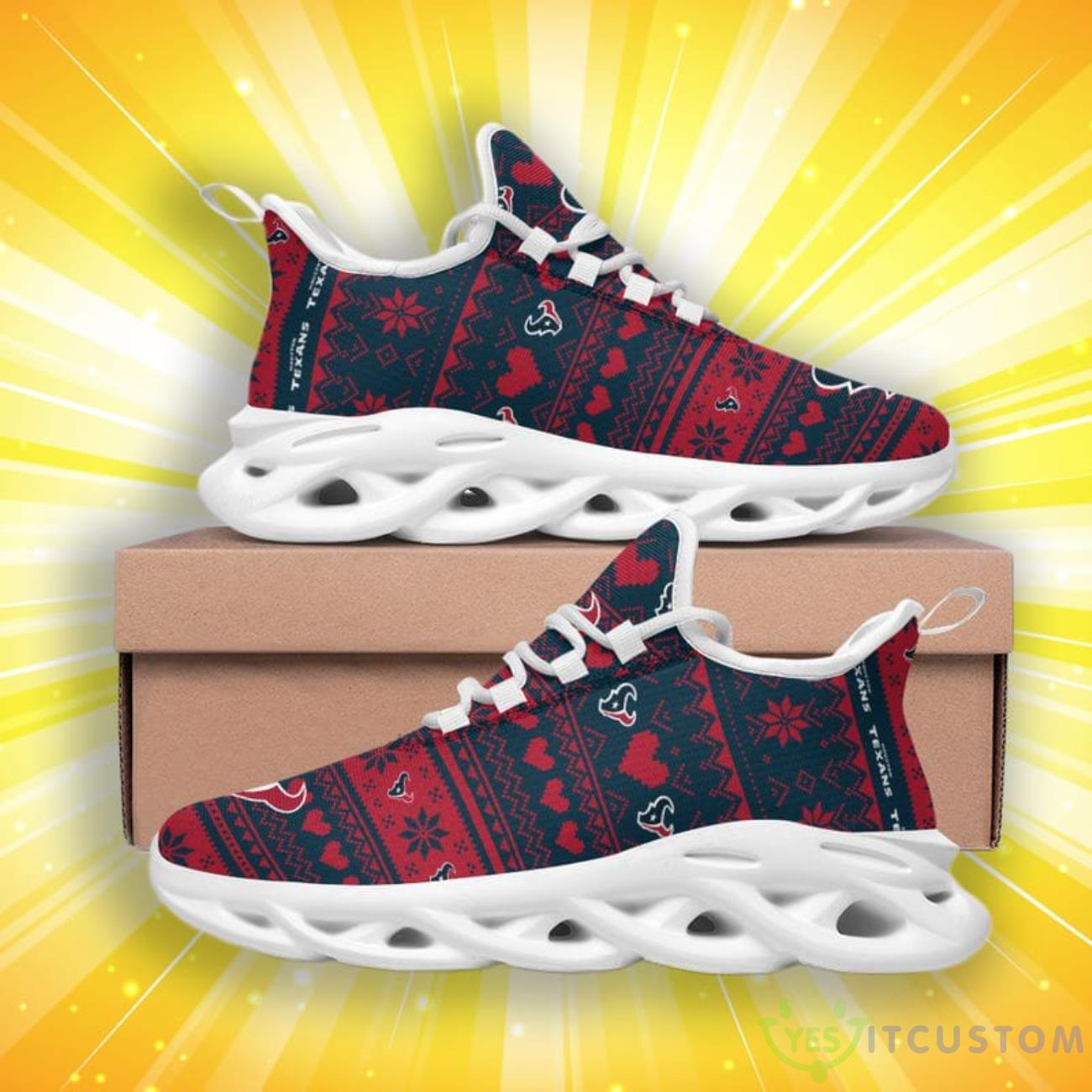 Houston Texans Christmas Patterns Max Soul Shoes 4 Houston Texans Christmas Patterns Max Soul Shoes Product Photo 4
