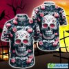 Houston Texans Halloween Pumpkin Skull 3D Hawaiian Shirt For Fans Gift Christmas Men And Women - Houston Texans Halloween Season Aloha Shirt, New Arrivals_1