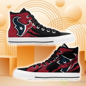 Houston Texans High Top Shoes Style Sneakers For Fans Product Photo 1