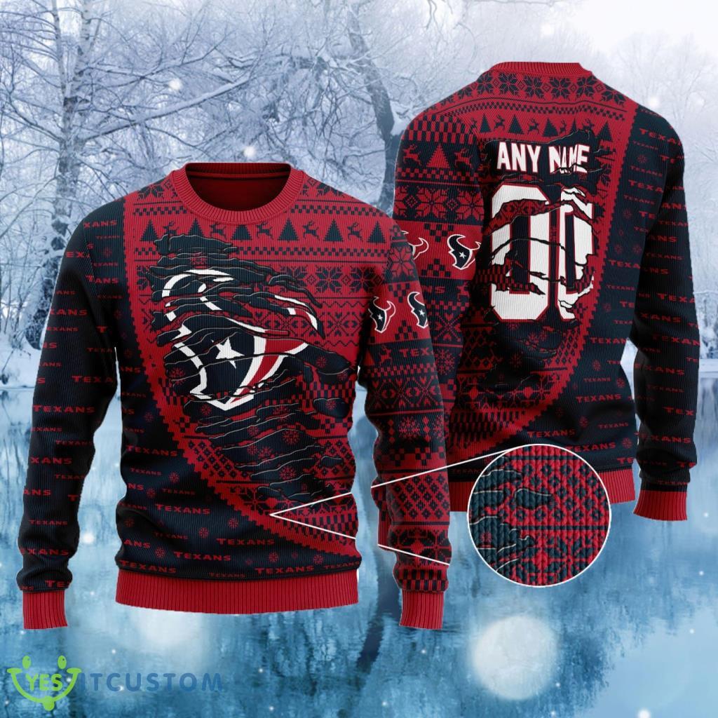 Houston Texans Woolen Ugly Sweater Sport Gift Christmas 3 Houston Texans Woolen Ugly Sweater Sport Gift Christmas Product Photo 1