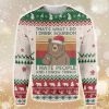 I Drink Bourbon Bear Ugly Christmas Sweater - Ugly Christmas I Drink Bourbon Bear EZ12 0610 All Over Print Sweatshirt_1