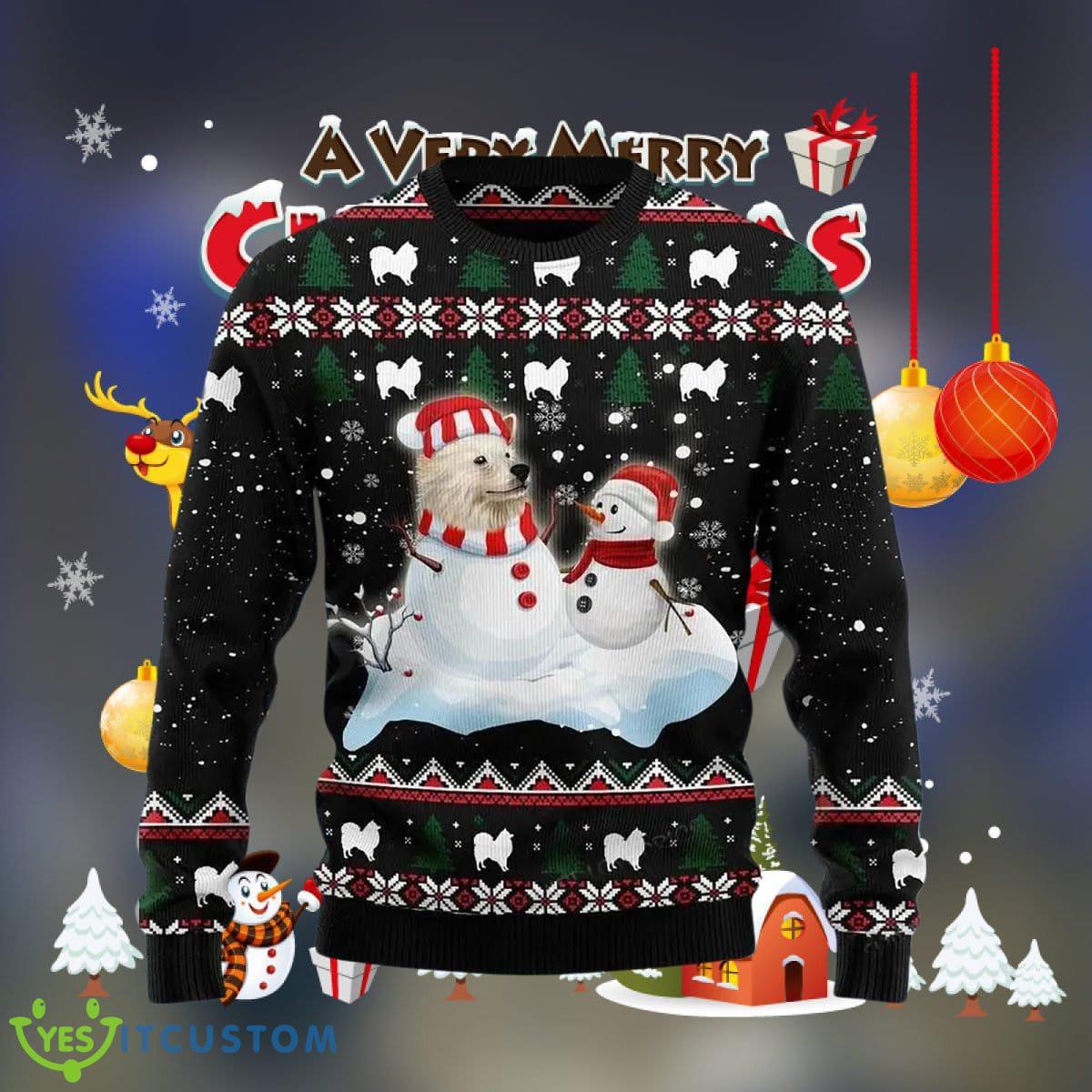 Indian Spitz And Snowman Womens Ugly Christmas Sweater Style Gift For Men And Women 3 Indian Spitz And Snowman Womens Ugly Christmas Sweater Style Gift For Men And Women Product Photo 1
