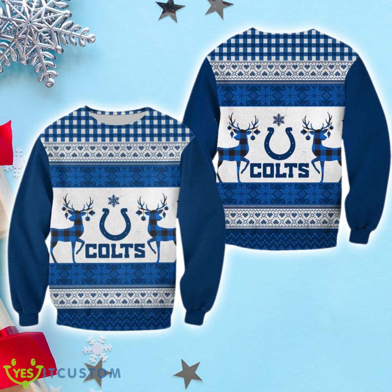 Indianapolis Colts Christmas Sweatshirt 3 Indianapolis Colts Christmas Sweatshirt Product Photo 1