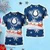 Indianapolis Colts Snow Reindeer Santa Claus Christmas 3D Shirt Product Photo 1