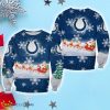 Indianapolis Colts Snow Reindeer Santa Claus Christmas Sweatshirt Product Photo 1