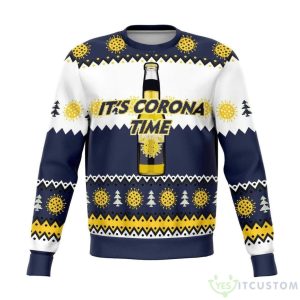It’S Corona Time Ugly Christmas Sweater Product Photo 1