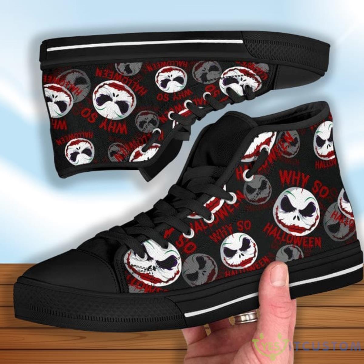 Jack Joker Face High Top Shoes Funny Mixed 4 Jack Joker Face High Top Shoes Funny Mixed Product Photo 4