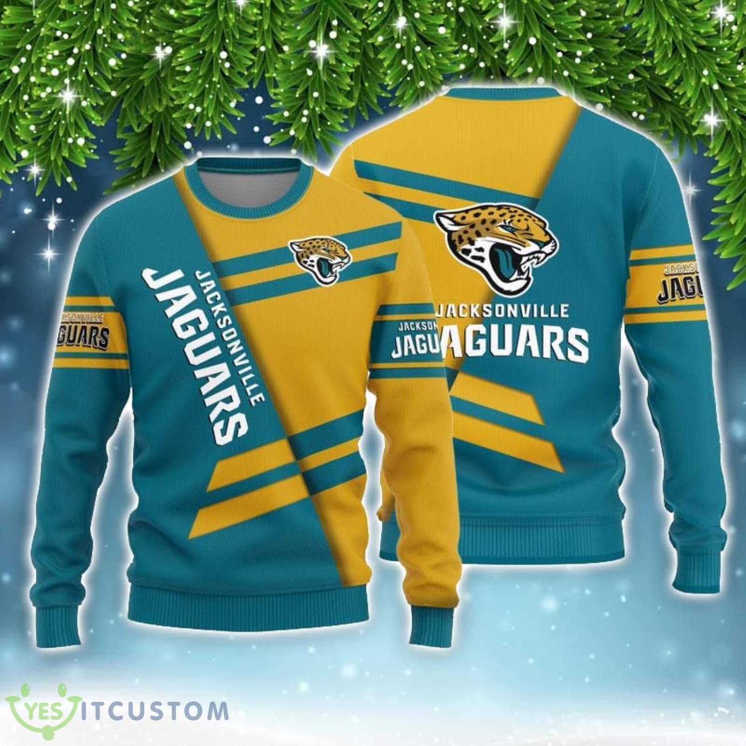 Jacksonville Jaguars Basic Pattern Limited Edition All Over Printed 3D Sweater Christmas Gift 3 Jacksonville Jaguars Basic Pattern Limited Edition All Over Printed 3D Sweater Christmas Gift Product Photo 1