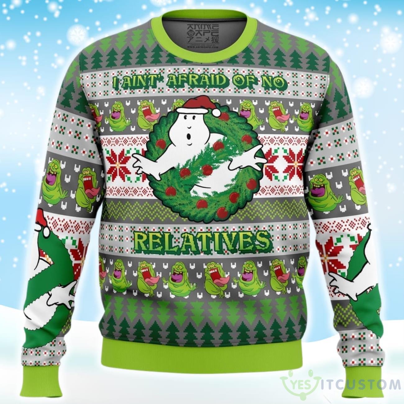 Jinglebusters Ghostbusters Casual Ugly Christmas Sweater 5 Jinglebusters Ghostbusters Casual Ugly Christmas Sweater Product Photo 1