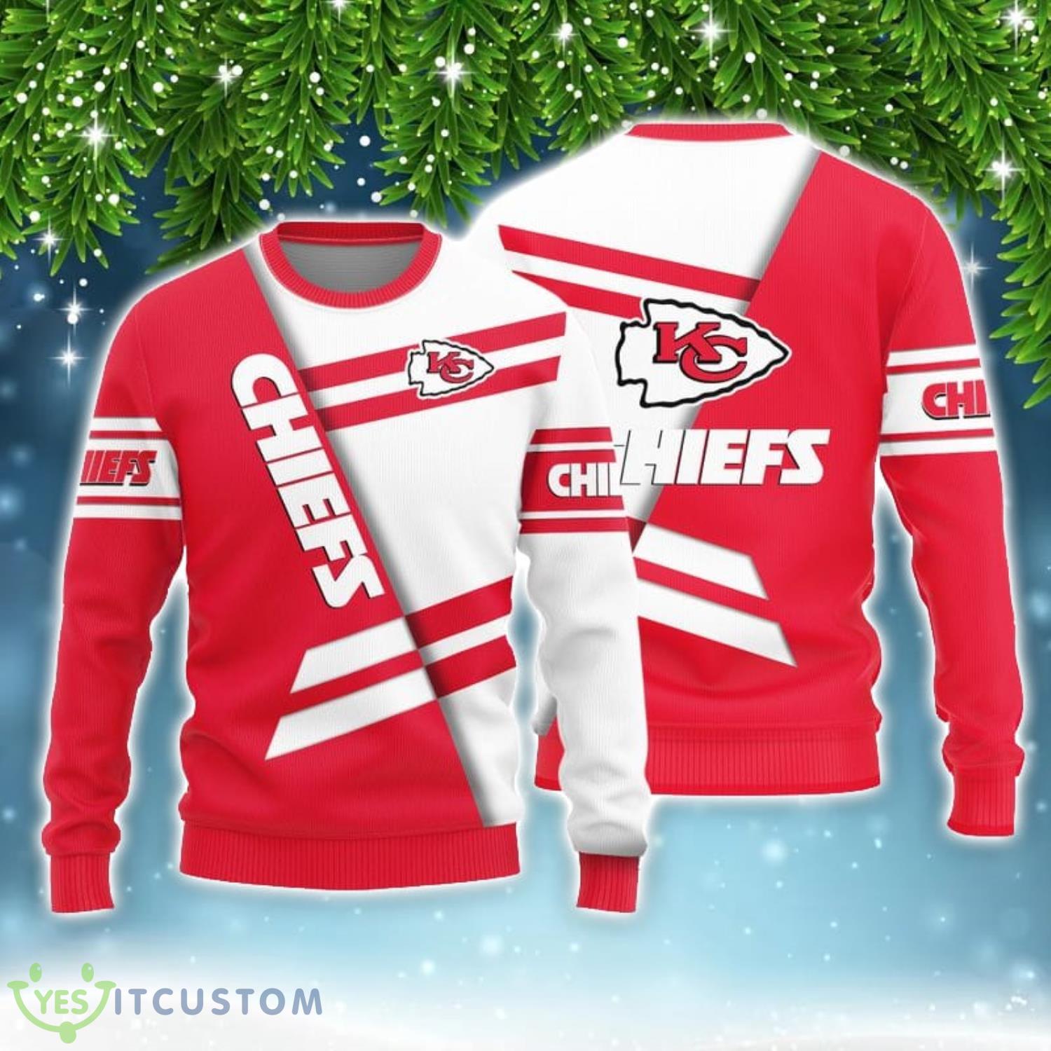 Kansas City Chiefs Basic Pattern Limited Edition All Over Printed 3D Sweater Christmas Gift 3 Kansas City Chiefs Basic Pattern Limited Edition All Over Printed 3D Sweater Christmas Gift Product Photo 1