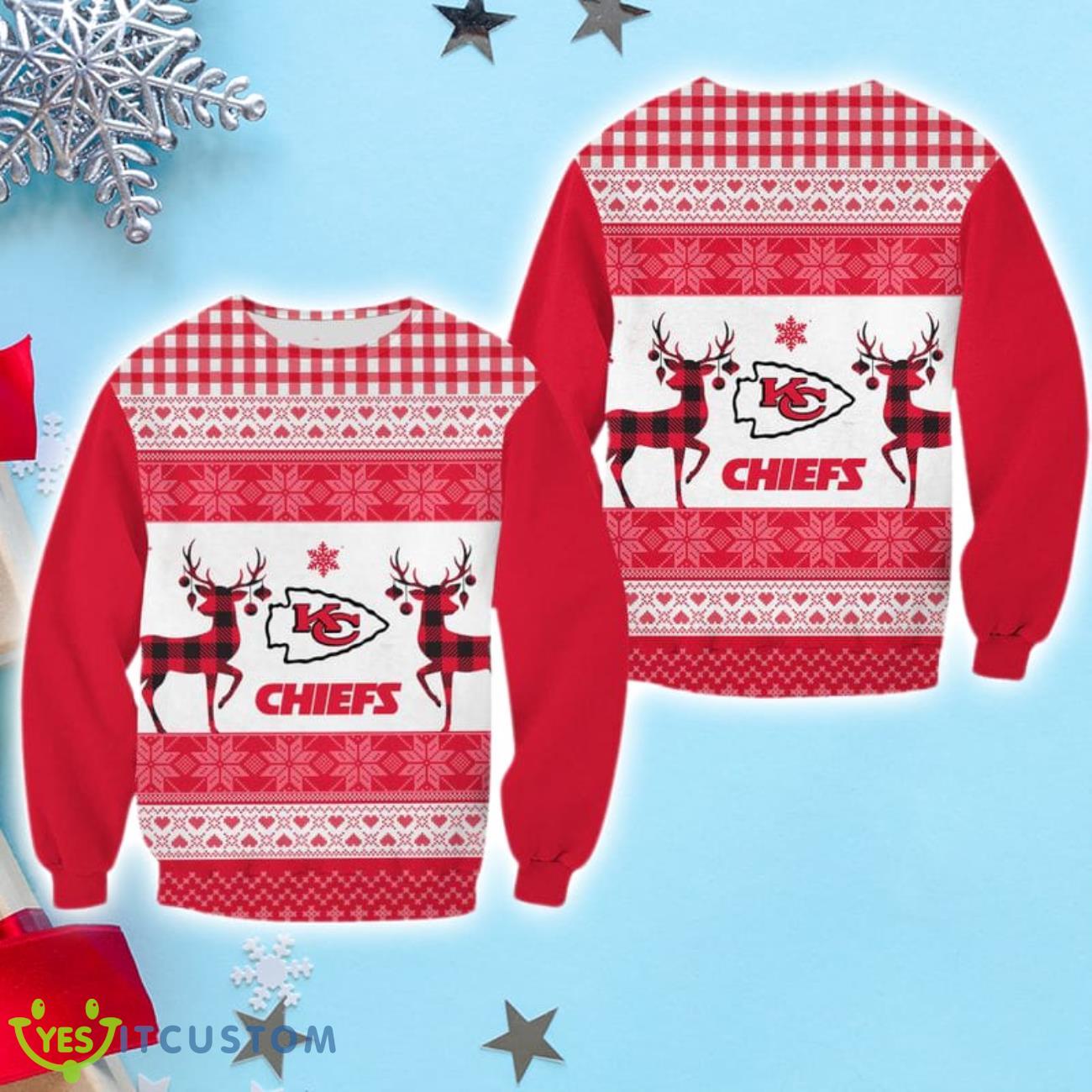 Kansas City Chiefs Christmas Sweatshirt 3 Kansas City Chiefs Christmas Sweatshirt Product Photo 1