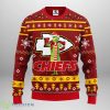 Kansas City Chiefs Funny Grinch Christmas Ugly Sweater Product Photo 1