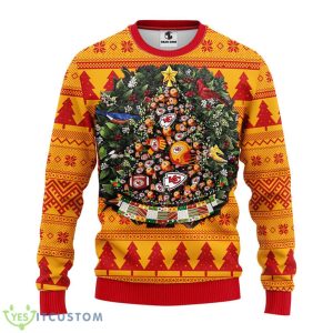 Kansas City Chiefs Tree Ball Christmas Ugly Sweater Product Photo 1