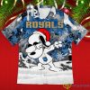 Kansas City Royals Snoopy Dabbing The Peanuts 2023 Christmas Gift Hawaiian Shirt Product Photo 1