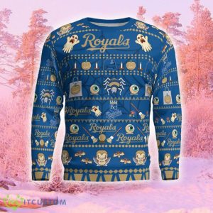 Kansas City Royals Spooky Ghost Pumpkin Funny Ugly Christmas Sweater Gift For Men And Women Gift Holidays - Kansas City Royals Spooky Ghost Pumpkin Sweatshirt Limited Edition_6