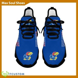 Kansas Jayhawks Chunky Sneakers Fresh Max Soul Shoes For Men And Women - Kansas Jayhawks Chunky Sneakers White Black Max Soul Shoes For Men And Women Photo 3