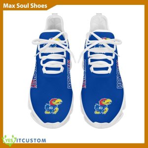 Kansas Jayhawks Chunky Sneakers Fresh Max Soul Shoes For Men And Women - Kansas Jayhawks Chunky Sneakers White Black Max Soul Shoes For Men And Women Photo 4