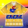 Kansas Jayhawks Sports Football American Ugly Christmas Hawaiian Shirt - Kansas Jayhawks Sports Football American Ugly Christmas Sweater New Trends For Fans Club Gifts Unisex Hawaiian Shirt-3D Hawaiian Shirt_3