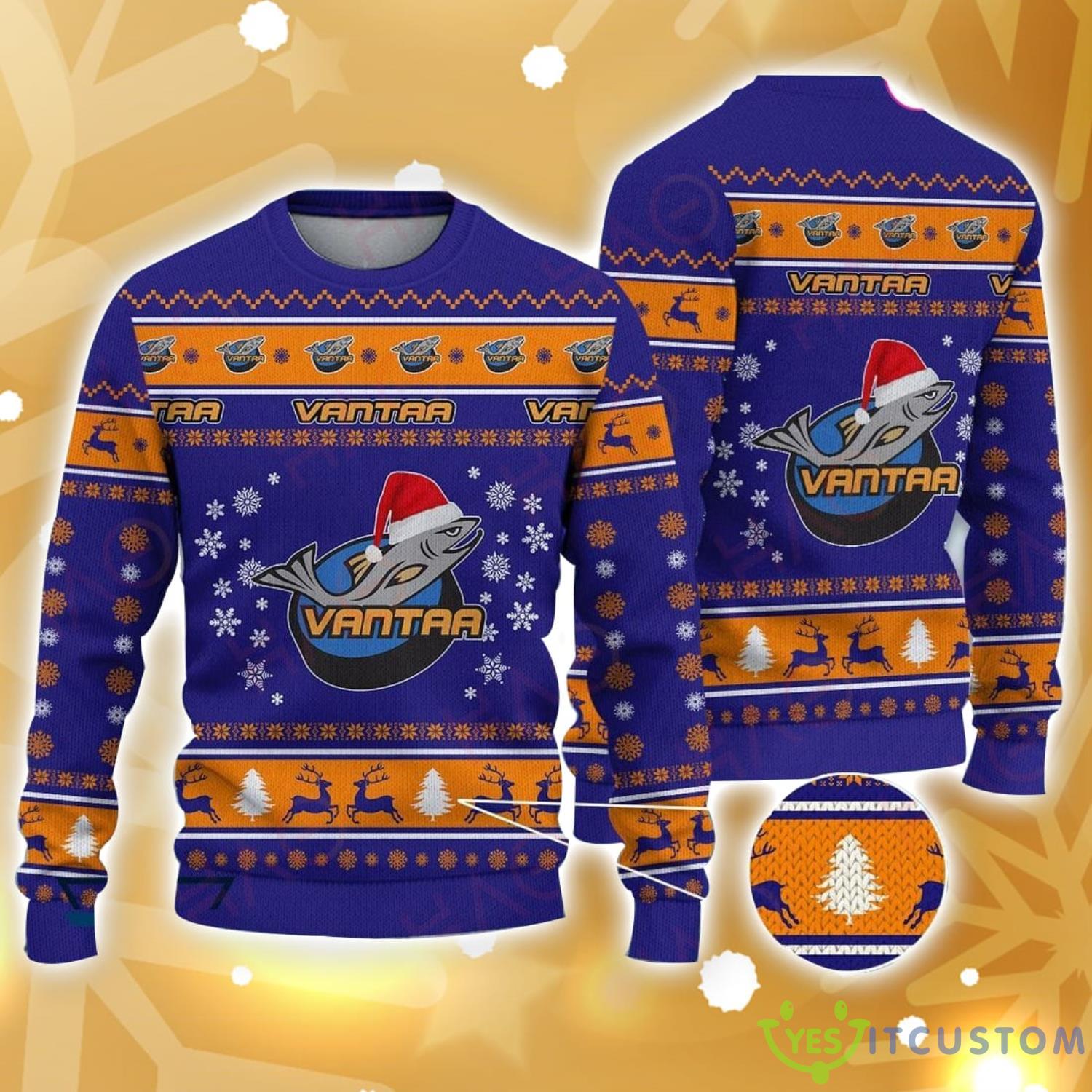 Kiekko-Vantaa Ugly Christmas Sweater Gift For Men And Women 3 Kiekko-Vantaa Ugly Christmas Sweater Gift For Men And Women Product Photo 1