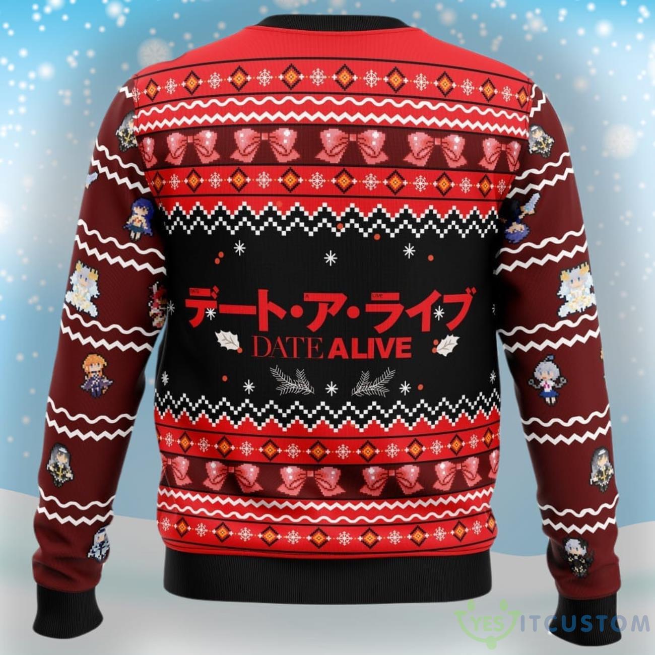Kurumi Tokisaki Date A Live Casual Ugly Christmas Sweater 6 Kurumi Tokisaki Date A Live Casual Ugly Christmas Sweater Product Photo 2