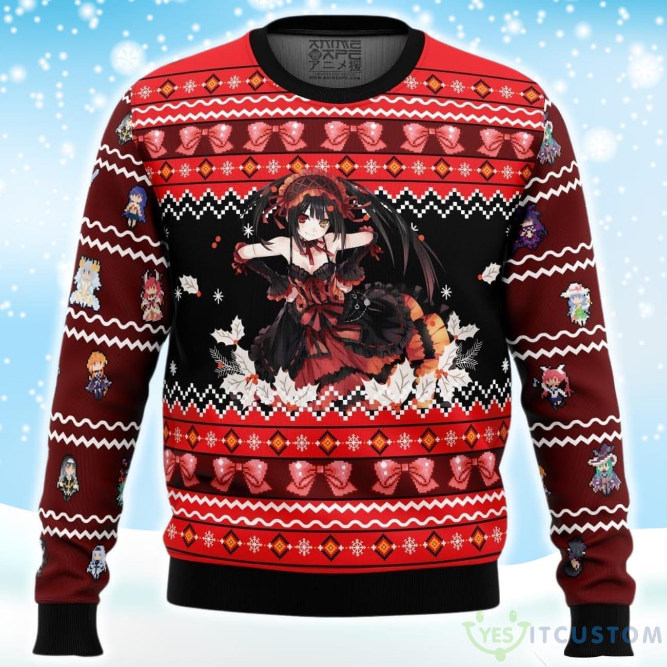 Kurumi Tokisaki Date A Live Casual Ugly Christmas Sweater 5 Kurumi Tokisaki Date A Live Casual Ugly Christmas Sweater Product Photo 1