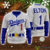 LAD Baseball Player Ugly Christmas Sweater Christmas Gifts Unisex Product Photo 1