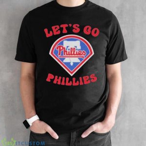 Let’s Go Phillies Baseball Logo Shirt - Black Unisex T-Shirt