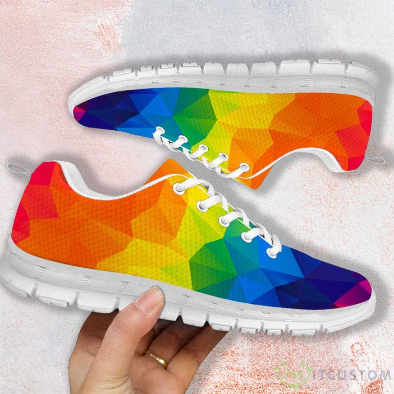 LGBT Rainbow Casual Running Sneakers 8 LGBT Rainbow Casual Running Sneakers Product Photo 2
