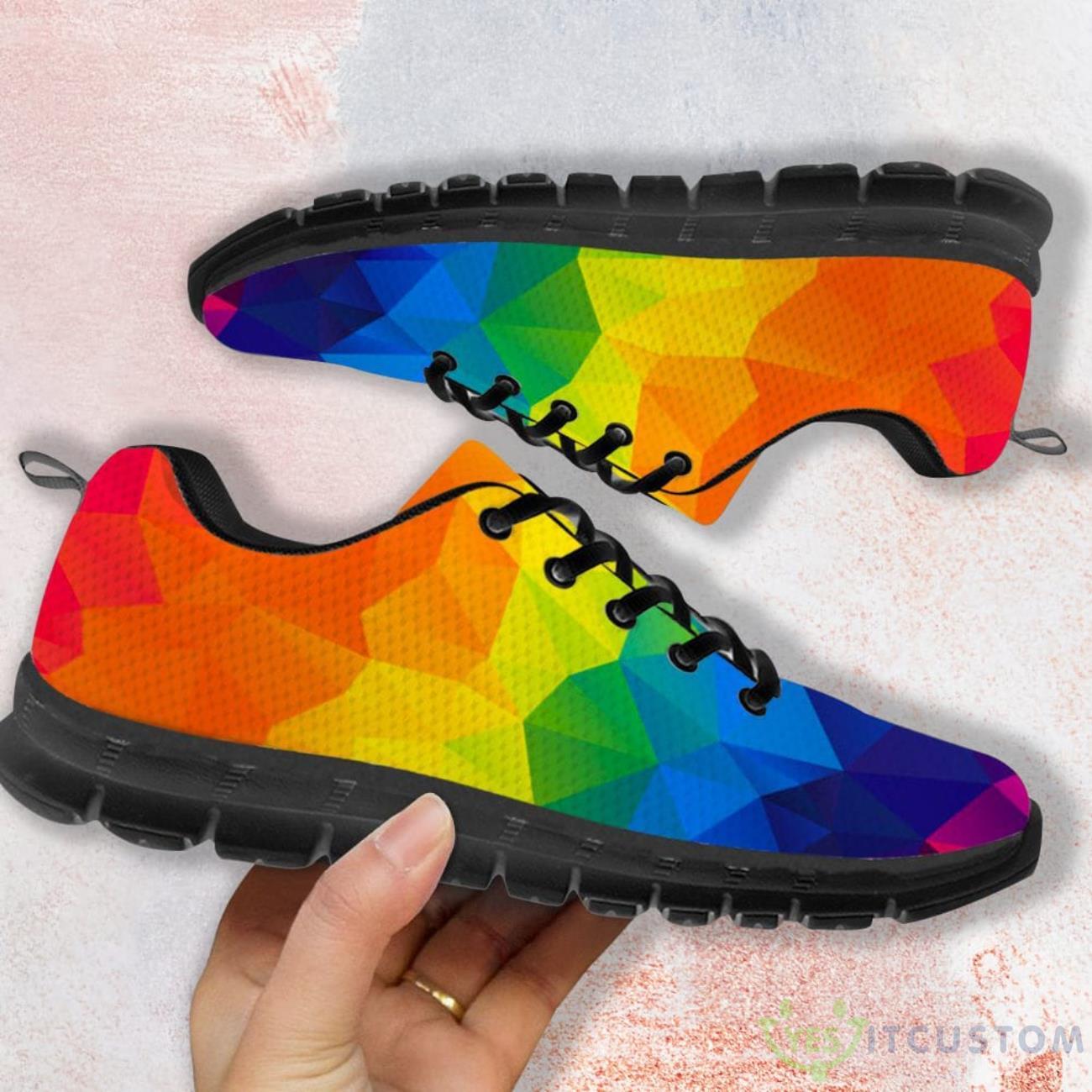LGBT Rainbow Casual Running Sneakers 3 LGBT Rainbow Casual Running Sneakers Product Photo 3
